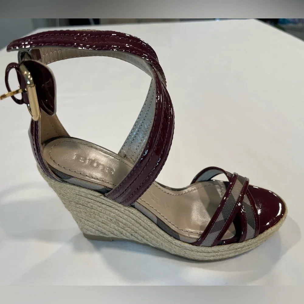 Burberry | Nova Check Espadrilles | 37 | Burgundy